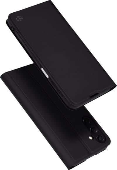 Hoesje geschikt voor Samsung Galaxy A16 - Techsuit Magskin Book Wallet Case - Zwart
