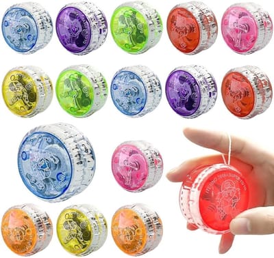 Responsieve LED yo-yo's voor kinderen, 15 stuks, perfect voor verjaardagscadeaus, feestjes en evenementen met professionele verlichting