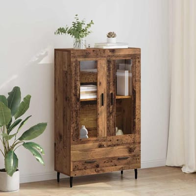 vidaXL Highboard Oud Hout 69,5 x 31 x 115 cm Bewerkt hout
