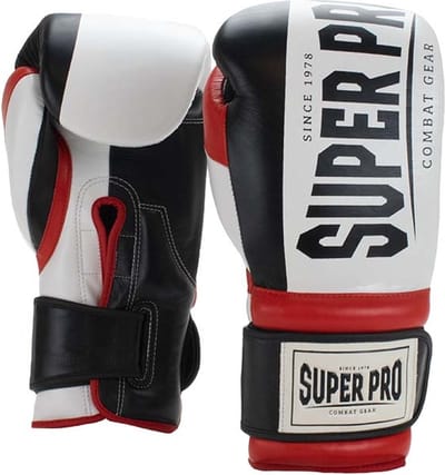 Super Pro Combat Gear (thai)Bokshandschoenen Bruiser Zwart/Rood/Wit 16oz