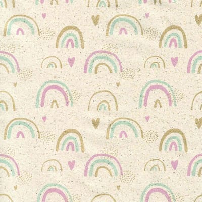 Inpakpapier Lucky Rainbow – 50 cm × 200 m – 65 g/m² Gras 100% Gerecycl