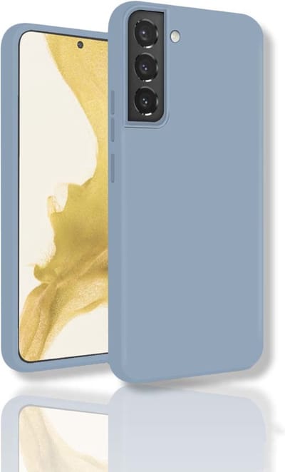 oTronica Hoesje Geschikt Voor Samsung Galaxy S22 backcover liquid siliconen hoesje - Graniet Grijs