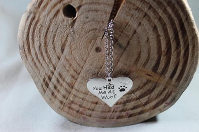 Goededoelen.Shop |Ketting 'You had me at Woof' | Liefdesketting | Statement Ketting | Vriendschapsketting | Dierenwelzijn | Cadeautje | Wellness-House