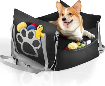 Hondenzitje voor kleine en middelgrote honden tot 25 kg - Veiligheidsstoel en autostoel voor honden