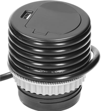Intrekbare Inbouwstekkerdoos met USB en 1,8 m Kabellengte - 3680W