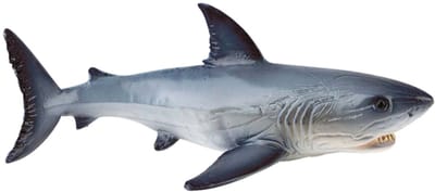 Bullyland 67410 – Speelfiguur en verzamelfiguur Grote Witte Haai – ca. 15 cm – levensecht en detailrijk vormgegeven – ideaal als educatief speelfiguur en cadeau voor kinderen vanaf 3 jaar.