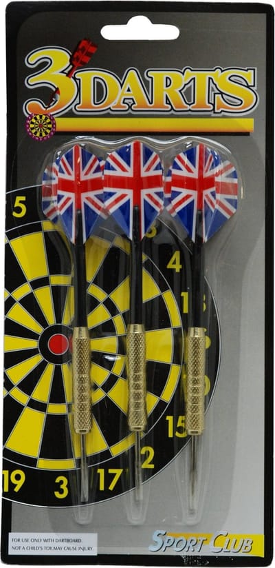 3 Dartpijlen 18 Grams Brass 305118