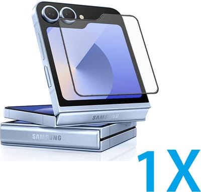 1x Full Cover Screenprotector Geschikt voor: Samsung Galaxy Flip 6 - Screen protector - volledige glas - bescherming - beschermglas - ZT Accessoires