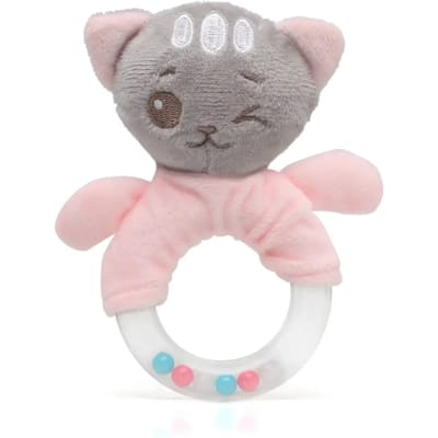 Pluche bijtspeeltje kleine kat Kiokids