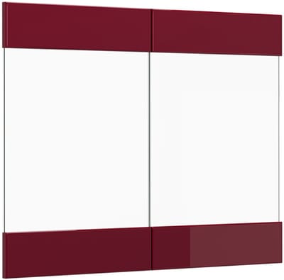 Vicco R-Line Keukenfront – 79.2 x 59 cm meubelfront voor de glazen hangkast Rode hoogglans
