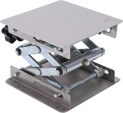 Hefplatform Schaarhefbrug - Mini hefbrug - RC auto aanpassingen - In hoogte verstelbaar - 44 tot 154 mm - Zilver