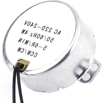 Drehbare synchronmotor voor magnetron 50/60Hz, AC 220~240V, 4W, CW/CCW, 5-6rpm, vervangingsmotor, energiezuinig, betrouwbare aandrijving