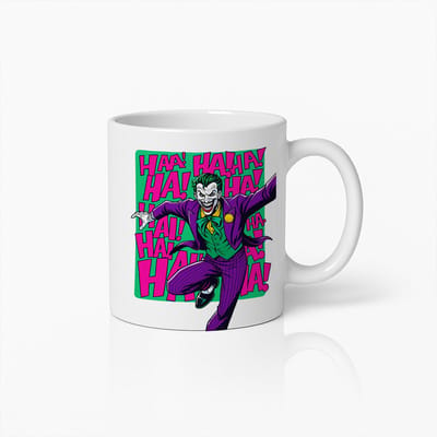 Joker Koffiemok – Kleurrijk Strip Schurk Ontwerp – Grappig Cadeau voor Batman Fans – 330ml Keramische Beker