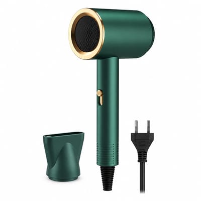 Haardroger - 800 W 220 V - 2 warmtek standen - geconcentreerd blaasmondstuk - groen