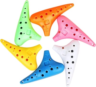 Ocarina Instrument - Alt Fluit - Muziek Leren Spelen - 12 Gaten Ontwerp - 300 gram - Geel