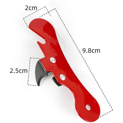 4 STUKS Draagbare Multifunctionele Flesopener Roestvrij Staal Veiligheids Zijsnede Handmatige Blikopener Ergonomische Bieropener Keukengereedschap red