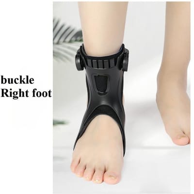 Orthèse de pied tombant réglable Support de cheville pour hémiplégie Accident vasculaire cérébral Chaussures confortables pour la marche XL