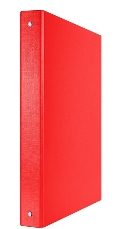 Donau Ringbandkaart PP A4/4R/30mm Rood