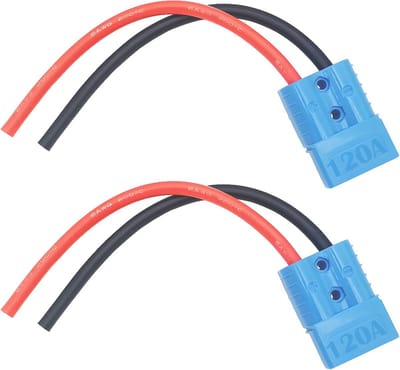Batterijconnector Snelkoppeling - Accu Connectoren - Energie Overzetten - Hoge Stroom Capaciteit - 120 A - Blauw