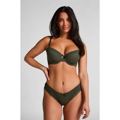 Hunkemöller Dames Lingerie Brazilian Lola - Groen - maat XS