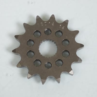 Pignon de sortie de boite Esjot pour Moto Honda 80 Cr R Grandes Roues 1986 14 dents pas 420 Neuf