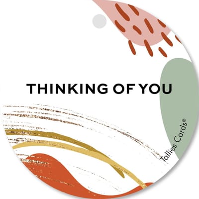 Tallies Cards - kadokaartjes  - bloemenkaartjes - Thinking of you - Abstract - set van 5 kaarten - valentijnskaart - valentijn  - moeder - mama - liefde - 100% Duurzaam