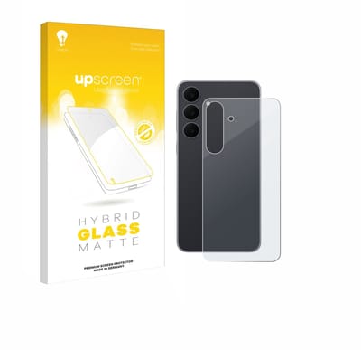 upscreen - Screenprotector voor Samsung Galaxy S25 FE Enterprise Edition (Achterkant) - Folie Beschermfolie Beschermglas matte