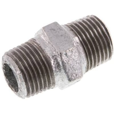 R 1/2'' Verzinkt Gietijzeren Borstnippel 25 Bar [5 Stuks]