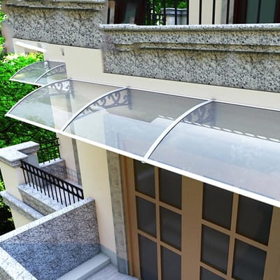 Transparante Deurluifel - Overkapping Voordeur - Bescherming Huis - UV Beschermende Coating - 60 x 200 cm - Transparant