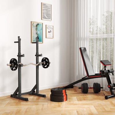 Wishdor - Halterschijven Set - Drie Handgrepen - Standaardpassing - Voor Thuistraining - Kunststof - Zwart - 2 X 10 Kg En 2 X 5 Kg