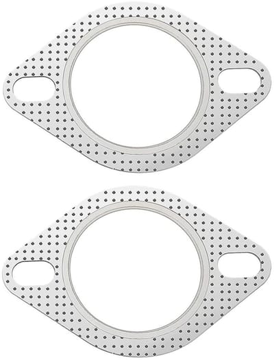Uitlaatpijp Afdichting - Flens Pakking - Voorkomt Lekkage - Hoge Temperatuurbestendig - 3 Inch Binnendiameter - Zwart