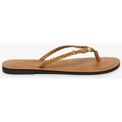 Superdry - Gevlochten Teenslippers Van Kunstleer - Dames - Slippers