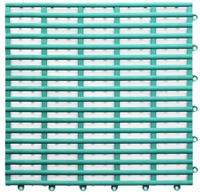 6-delige Set Antislip Badmatten – Rubber Badmat voor Badkamer, Anti-Slip Douche Mat, Waterdicht, Makkelijk Op Maat Te Snijden, Vaatwasmachinebestendig - Groen