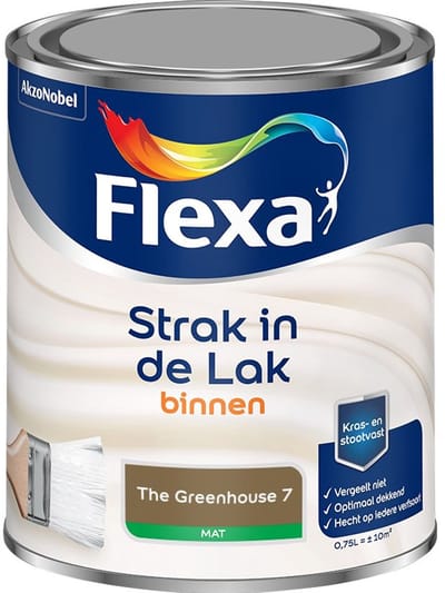 Flexa - Strak In De Lak Binnenlak Mat - The Greenhouse 7 - Mengverf - 750 Ml