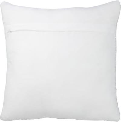 J-Line kussen Metaalachtig - polyester - zilver