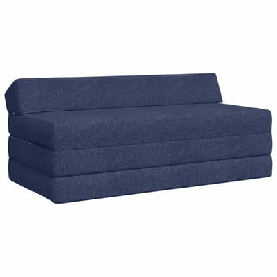 vidaXL - Vouwbare - Sofa - Bed - Blauw - 120 - x - 60 - x - 49 - cm - Stof