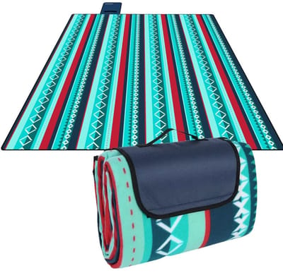 Picknickdeken - Picknickkleed - Strandlaken - Plaid - Voor Camping, Reizen & Outdoor Activiteiten - Waterdicht en Opvouwbaar met Handvat - Groot Formaat, Lichtgewicht - Groen - 200x300cm
