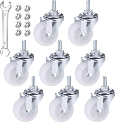 Heavy Duty Casters / Trolley Wheels for Furniture - Rubber Heavy Duty Wheels - Heavy Duty Castors / Transport Wheels