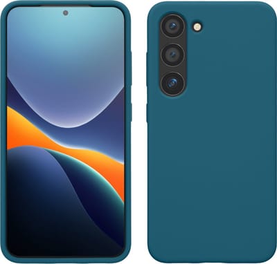 kwmobile telefoonhoesje geschikt voor Samsung Galaxy S23 - Hoesje met siliconen coating - Smartphone case in mat petrol