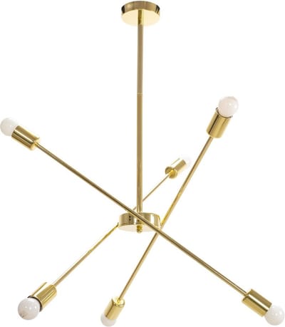 Toolight App1115-6Cp Hanglamp Goud 57,5X72X57,5Cm