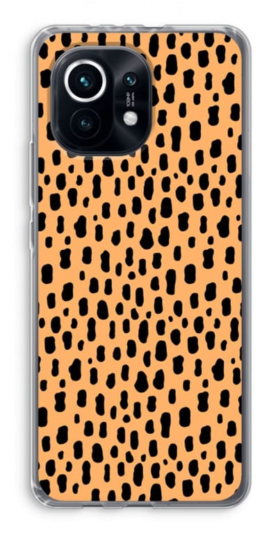 Case Company® - Hoesje geschikt voor Xiaomi Mi 11 hoesje - Panter - Soft Cover Telefoonhoesje - Bescherming aan alle Kanten en Schermrand