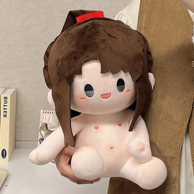 Poupée en peluche Mo Dao Zu Shi de 40 cm Wei Wuxian Lan Wangji Cosplay Mignon Doux Peluche Jouet Oreiller Pour Fans d'Anime black