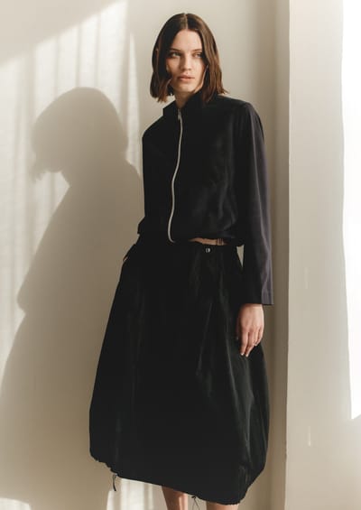 Allegra taffeta mix tech skirt | Blue - Blue / XXS