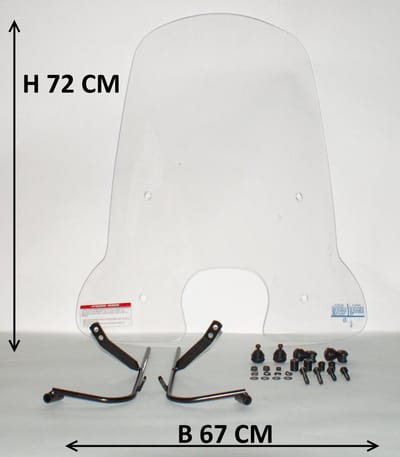 Windscherm Helder | Sym Fiddle 3 ( 73CM)