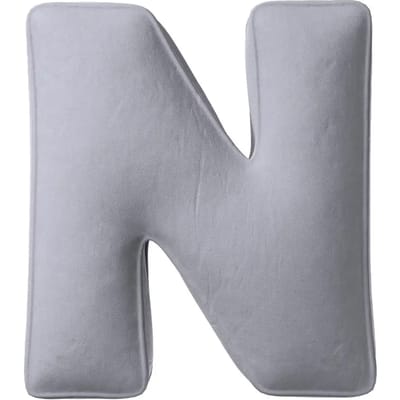 Kussen letter n Yellow Tipi Posh Velvet