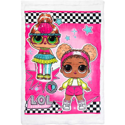 LOL Surprise - Deken - 90 x 140 cm. - Coral Fleece Plaid - Heerlijk zacht! - L.O.L. Surprise!
