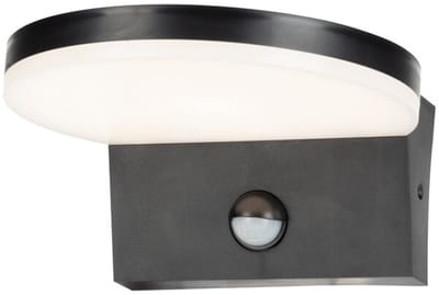 Rabalux - Buitenwandlamp met bewegingssensor, 9W, zwart, Batida