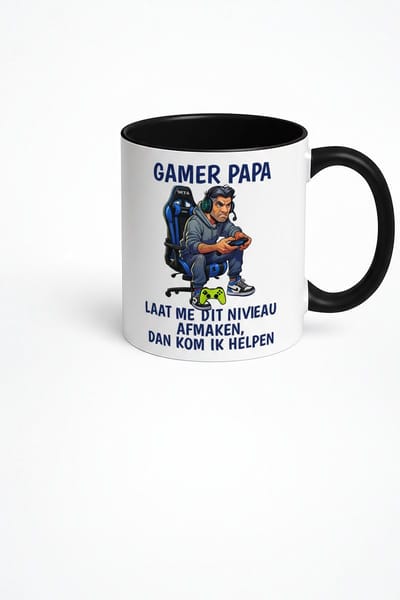 Gamer Papa Mok - Unieke Koffiemok voor Gaming Vaders