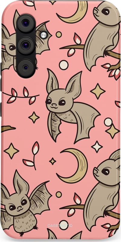 Casetastic Hoesje Geschikt voor Samsung A54 (5G) - Stijlvolle Beschermende Duo-layer Case - Nachtelijke vlucht