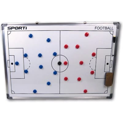Teamswear Two-Sided Large 60 X 90 CM Tactiekbord - Wit | Maat: UNI